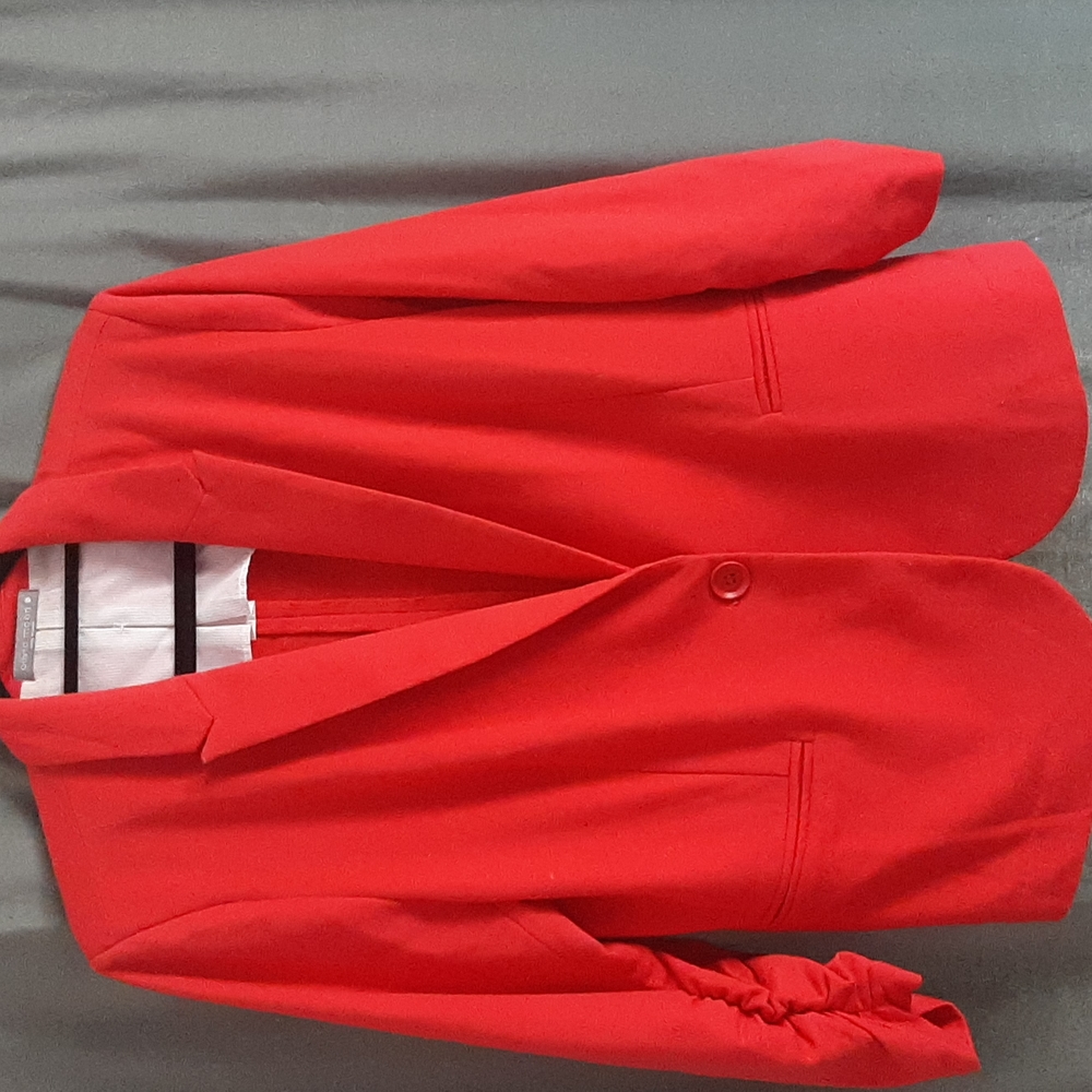 Olivia Moon cotton blazer with 3/4 sleeves